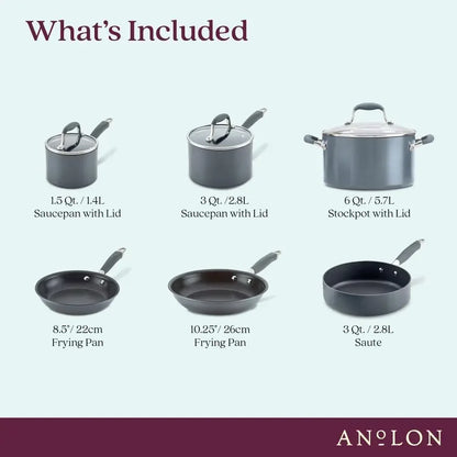 9 Piece Moonstone Cookware Set