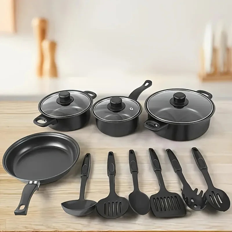 Nonstick Cookware Set - with Utensils