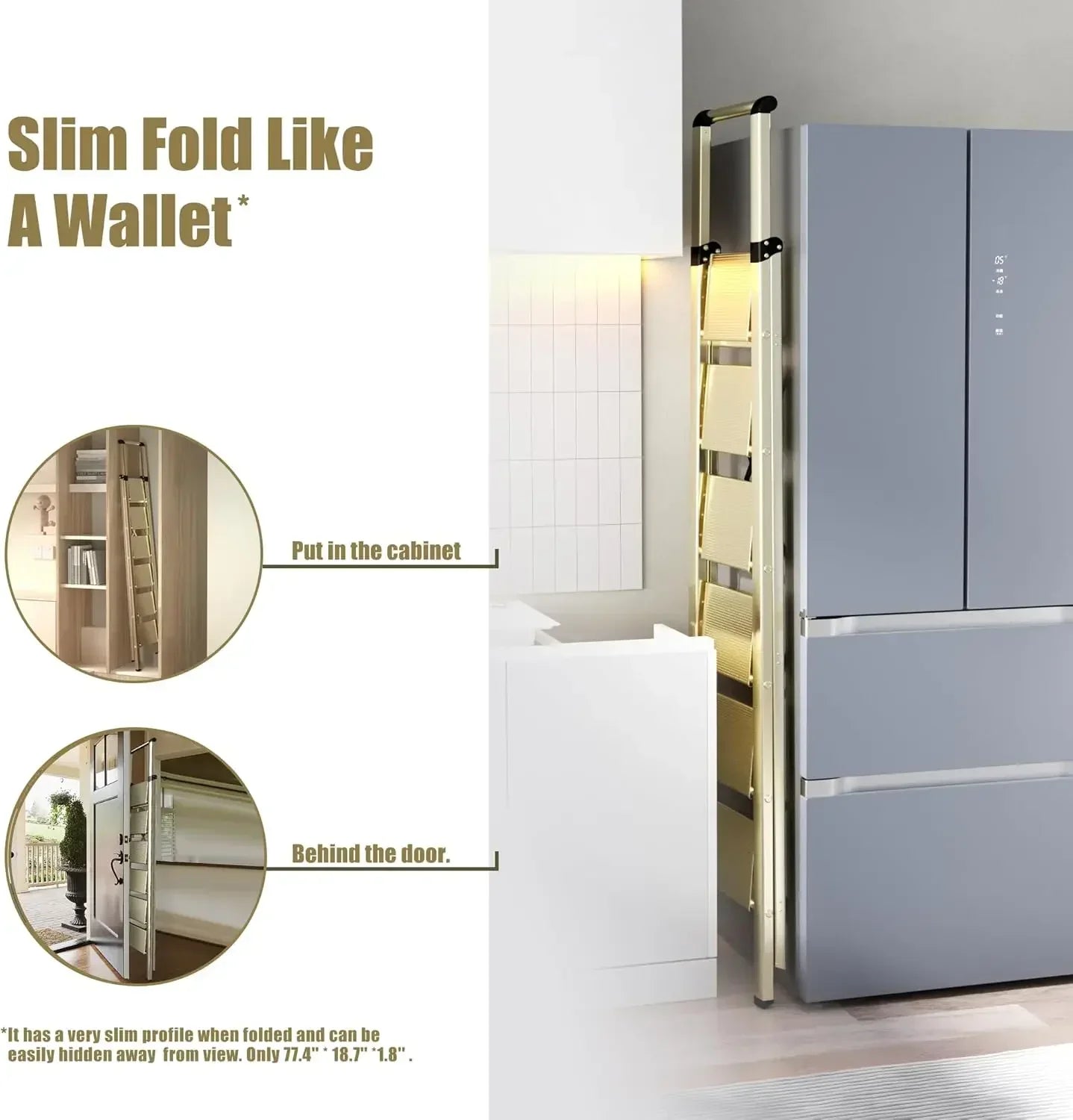 Folding Step Stool with Handgrip