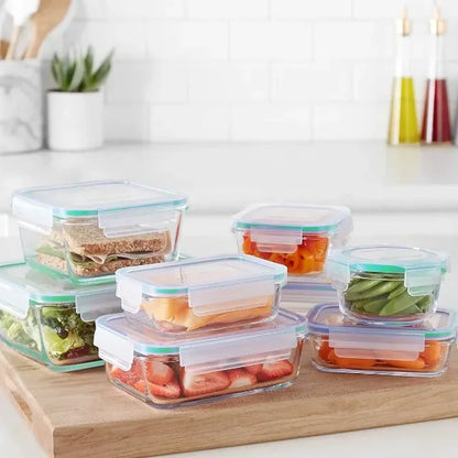 Glass Food Storage Containers 4-Pack with Lids