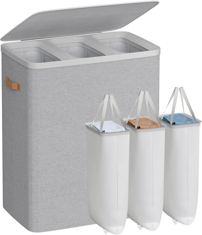 Laundry Sorter with 3-Compartment