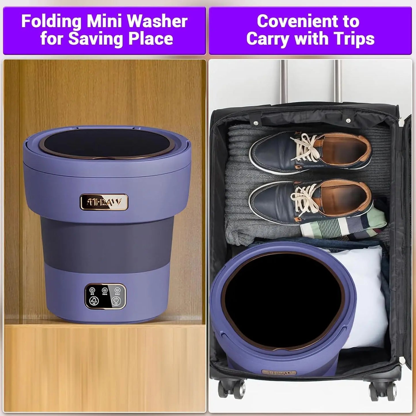 Collapsible Mini Washing Machine
