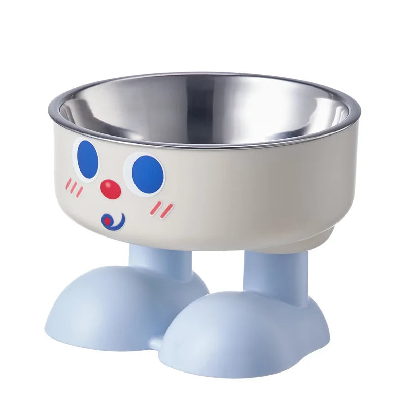 elevated stainless steel pet bowl