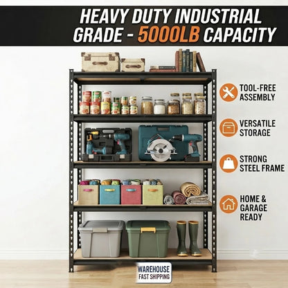 Storage Shelves with 440 LBS Load Per Shelf