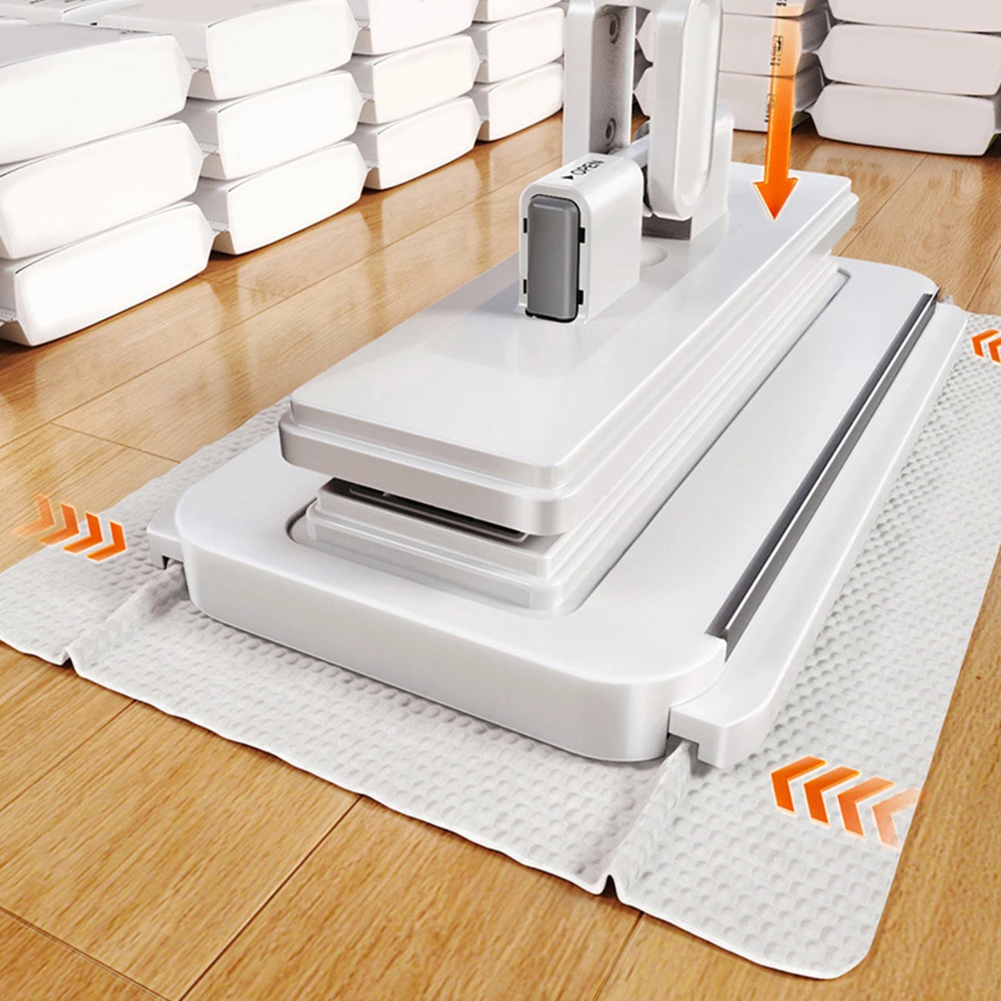 Dust Cleaner Snap Grip Flat Mops with Locking Head
