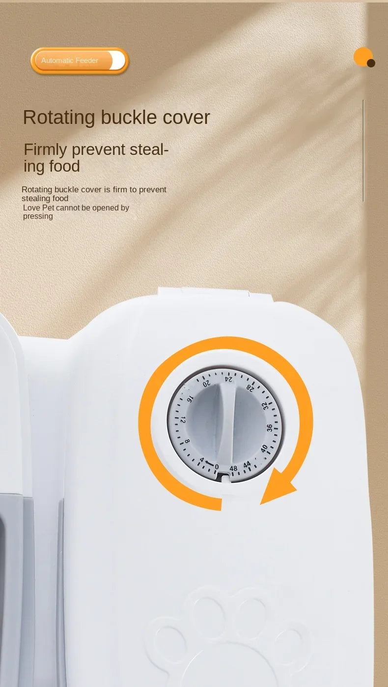 automatic dog cat feeder water bowl