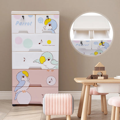 Dresser Storage, Rolling Parrot Plastic with locks