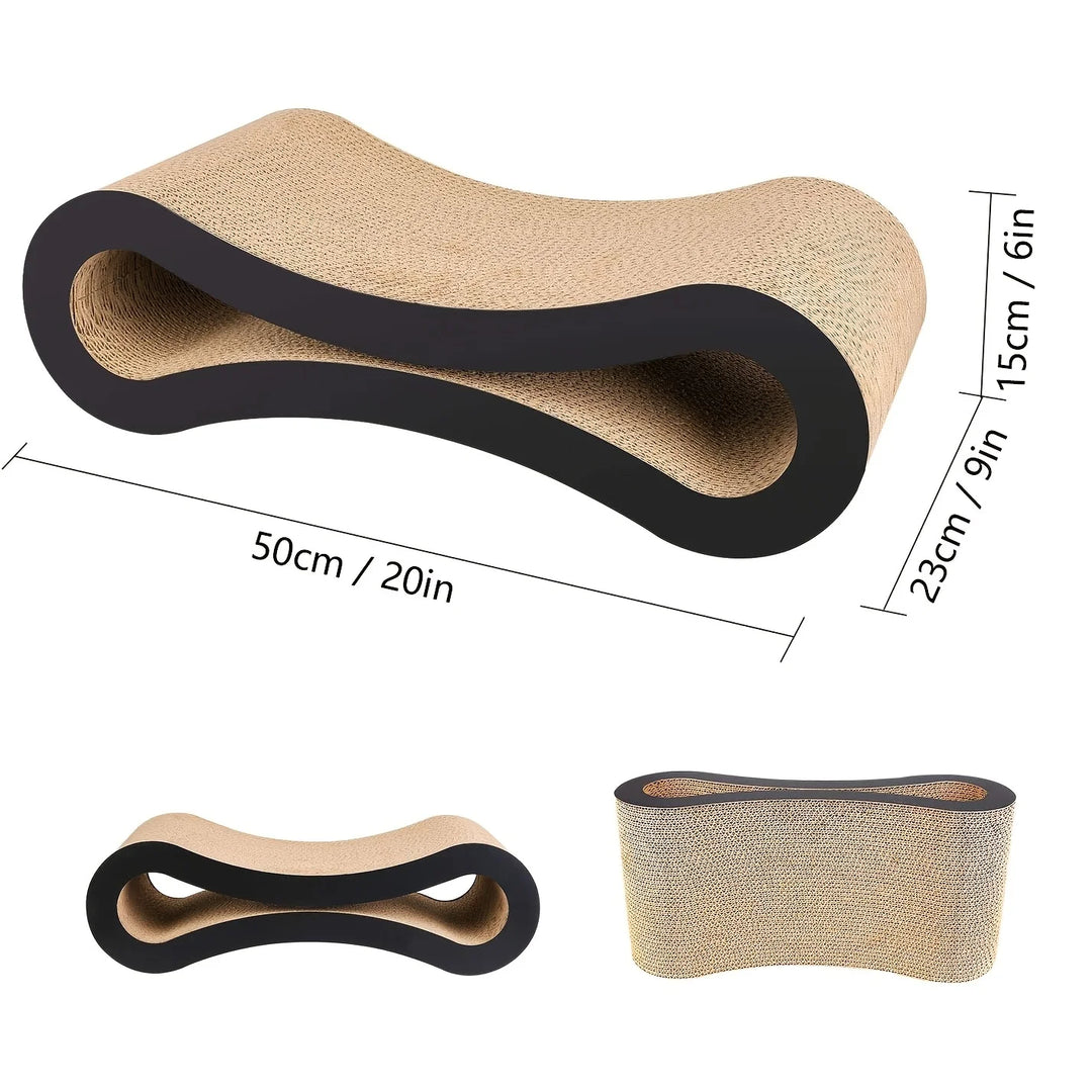 recycled cardboard cat scratch pad