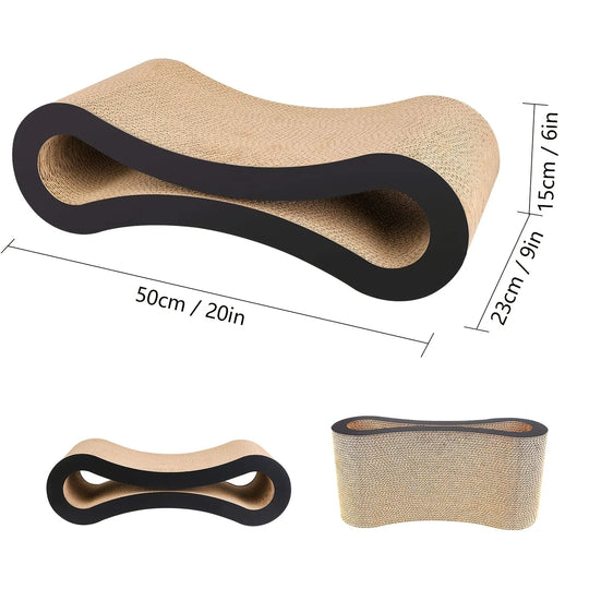 recycled cardboard cat scratch pad