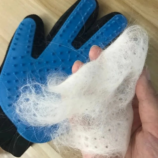 pet grooming glove deshedding tool