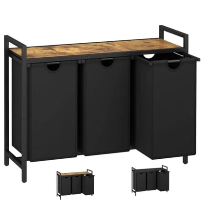Laundry Hamper with Removable Laundry Bag and Top Shelf
