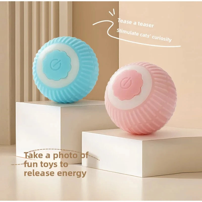 interactive automatic cat toy ball