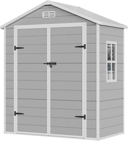 Outdoor Storage Shed with Double Lockable Doors