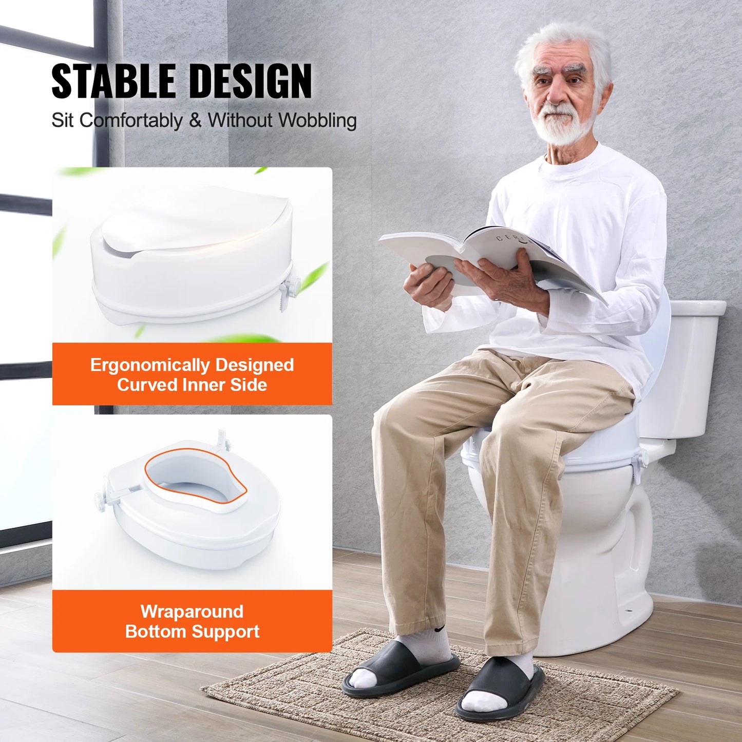 Raised Toilet Seat for Elderly