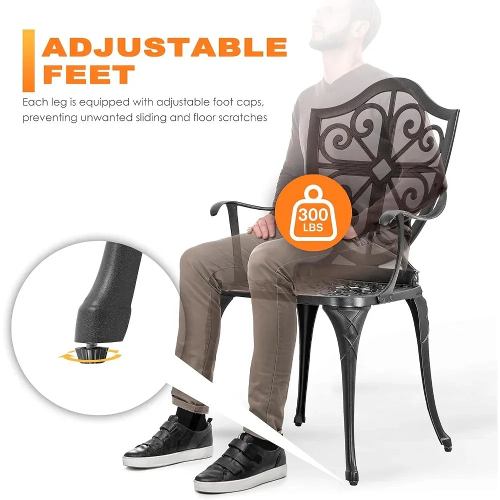 Cast Aluminum Patio Bistro Sets