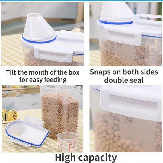 airtight pet food storage container