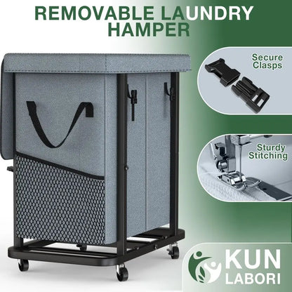 High Grade Large Laundry Basket with Wheels