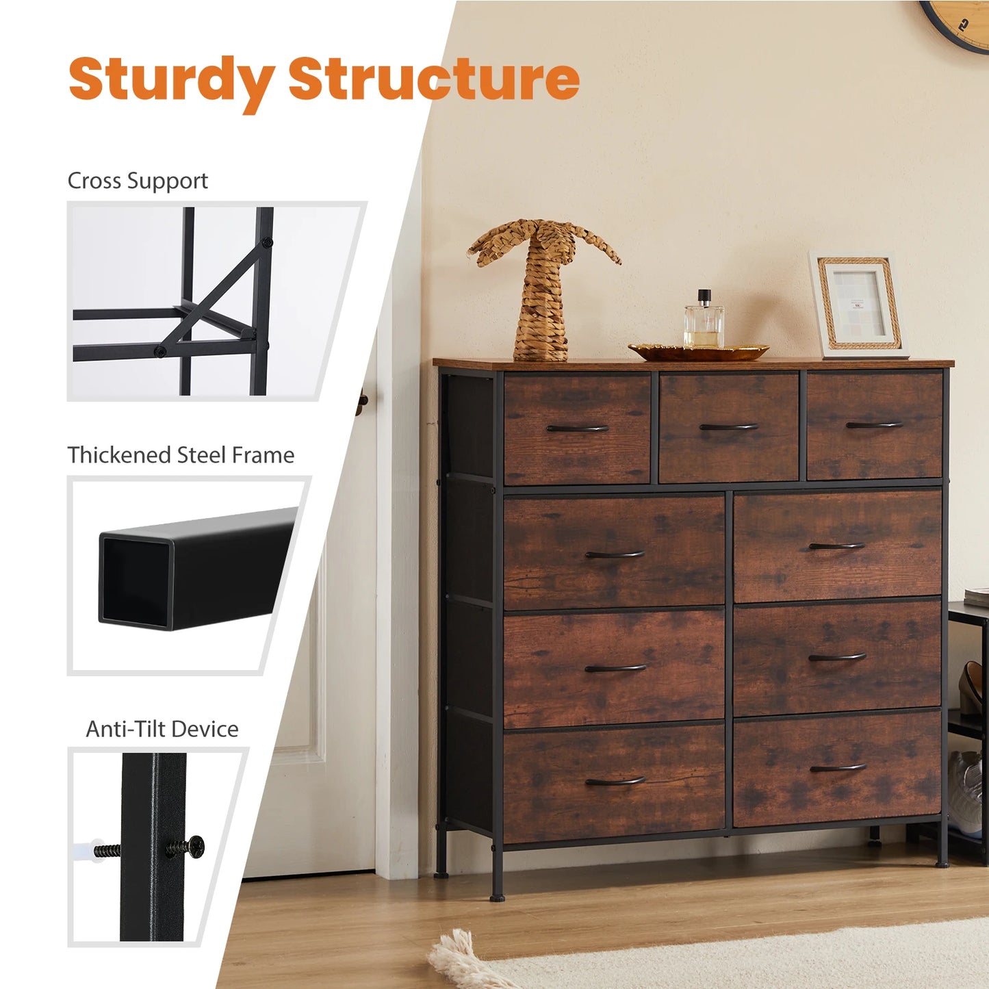 Organizer with 9 Storage Drawer
