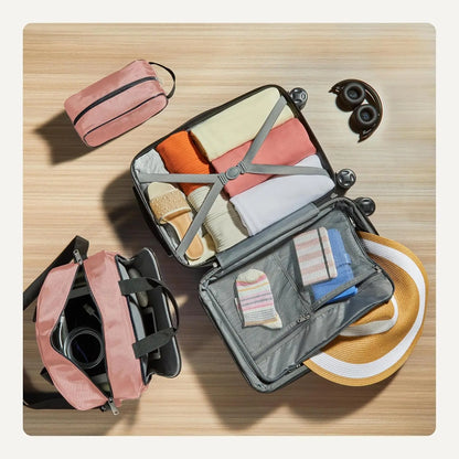 Luggage Set with Tote Bag, and Compact Travel Bag