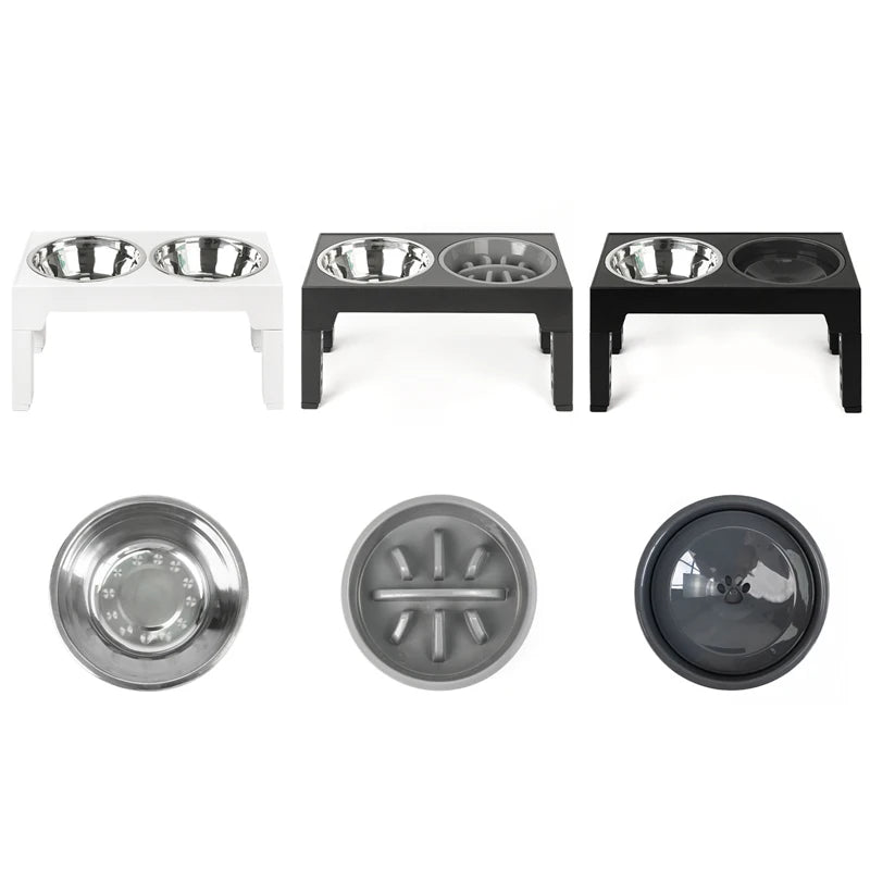 adjustable elevated dog feeder