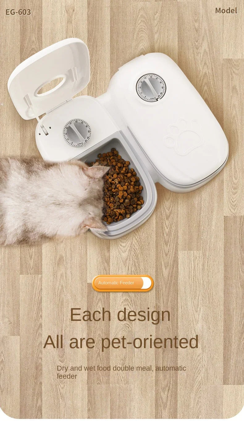 automatic dog cat feeder water bowl