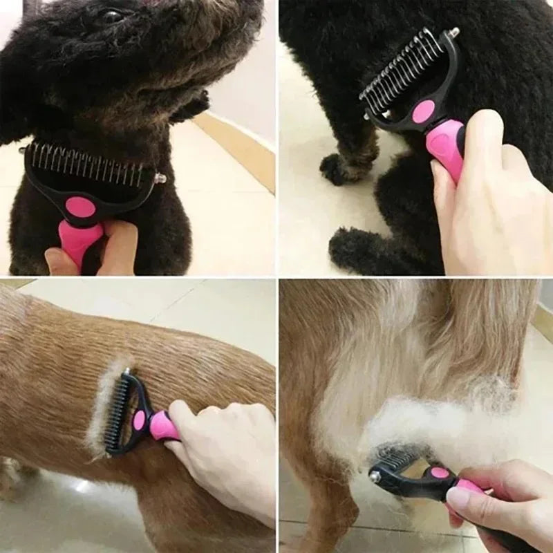 self cleaning deshedding brush for pets