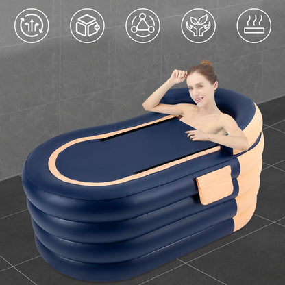 Inflatable Adult Bathtub with Wireless Electric Air Pump