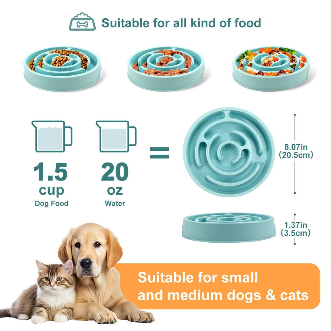 non slip slow feeder dog bowls