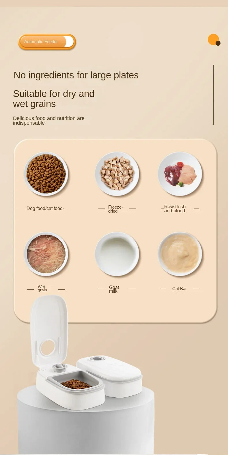 automatic dog cat feeder water bowl
