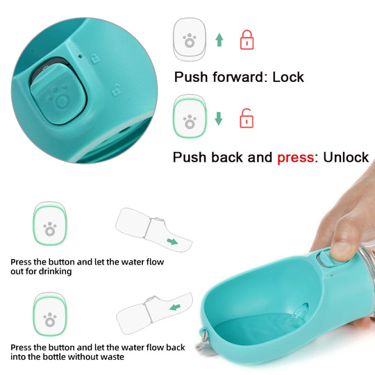 portable dog water bottle outdoor