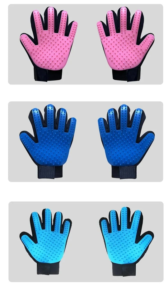 pet grooming glove deshedding tool