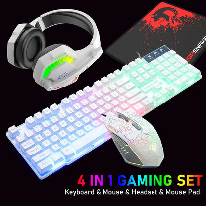 Gaming Combo Set, Keyboard, Mouse, Headset, Mouse Pad