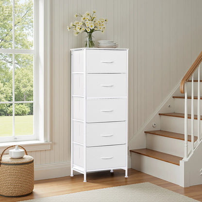 Storage Furniture for Bedroom, 5 Fabric Drawers