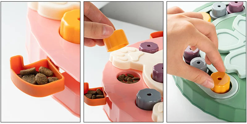 interactive cat dog puzzle toy