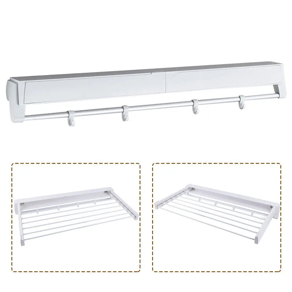 Wall-Mounted Laundry Drying Rack