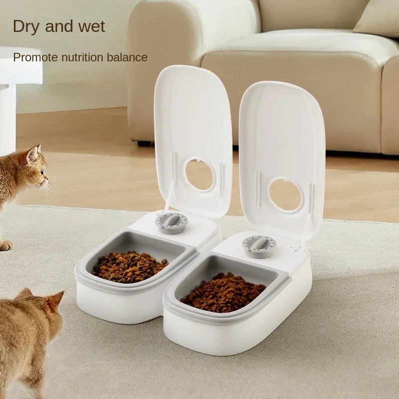 automatic dog cat feeder water bowl