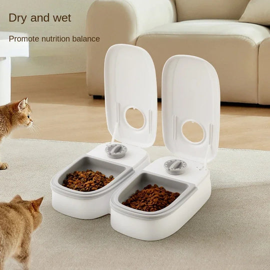 automatic dog cat feeder water bowl