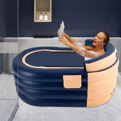 Inflatable Adult Bathtub with Wireless Electric Air Pump