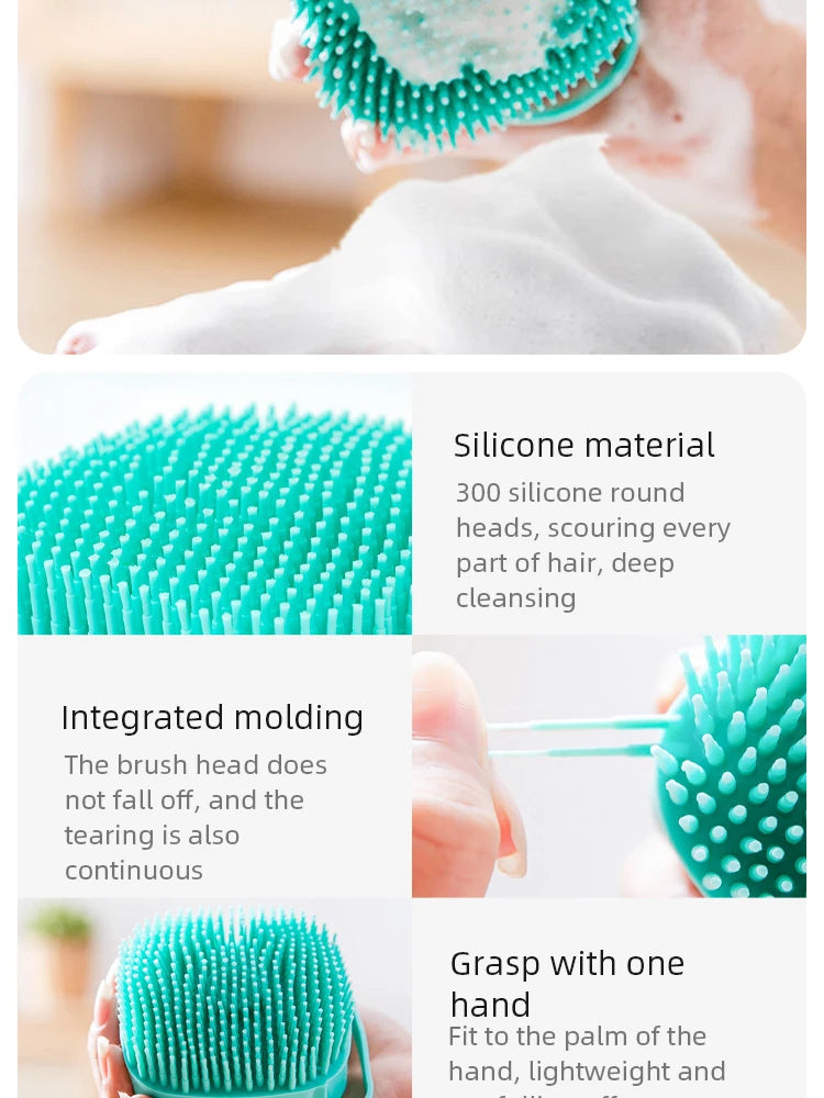 Silicone Pet Bathing Brush Gentle Grooming for Pets