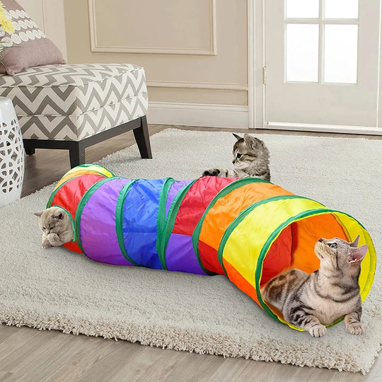 Cat Tunnel Tube Foldable Cat Toys Kitty Training
