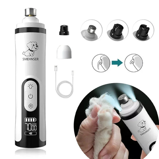 electric pet nail grinder With LED Light