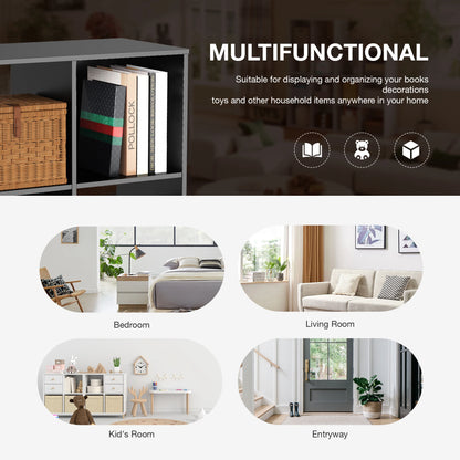Open Wooden Bookshelf for any Living Area