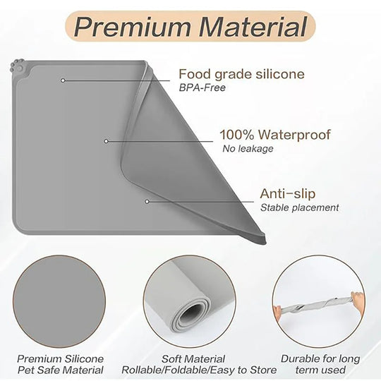 waterproof silicone pet feeding mat