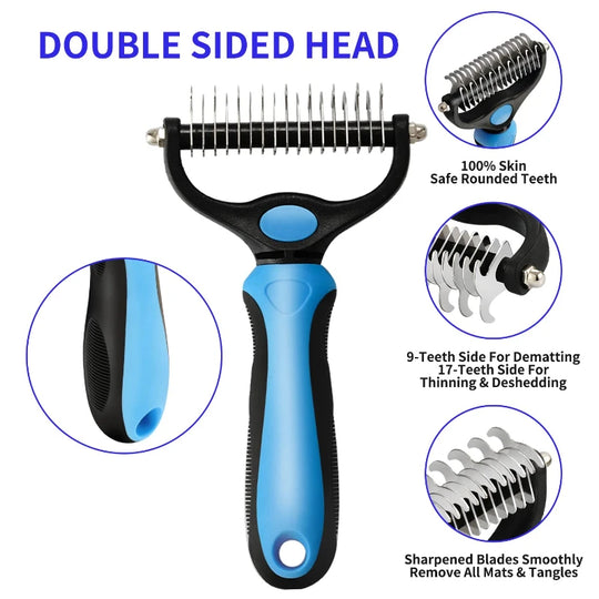 self cleaning deshedding brush for pets