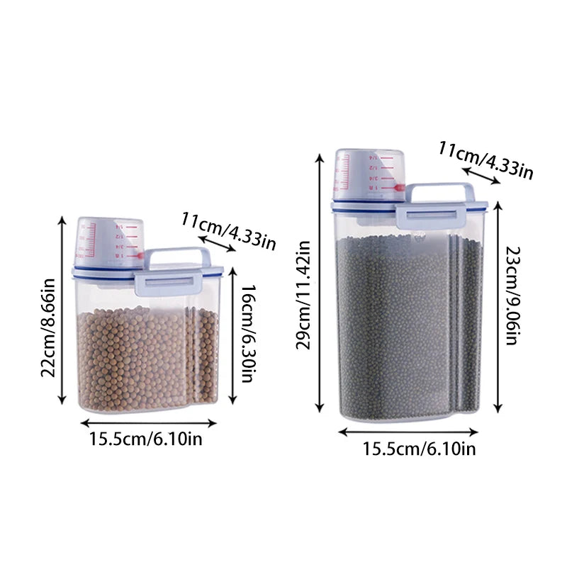 airtight pet food storage container