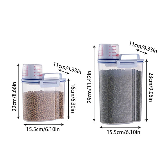 airtight pet food storage container