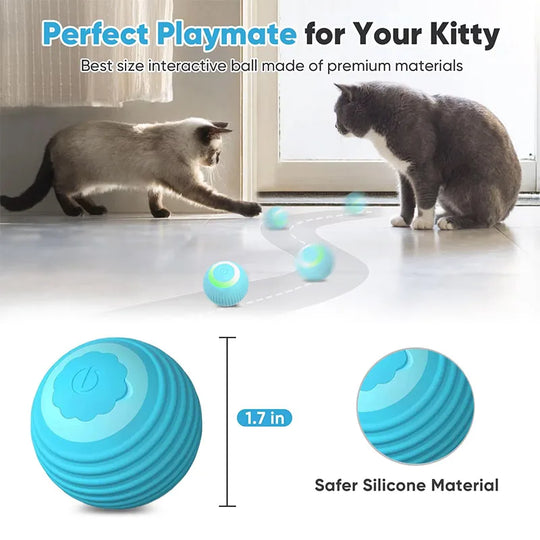 interactive automatic cat toy ball