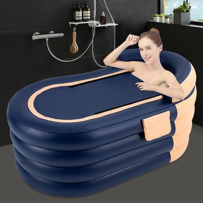 Inflatable Adult Bathtub with Wireless Electric Air Pump