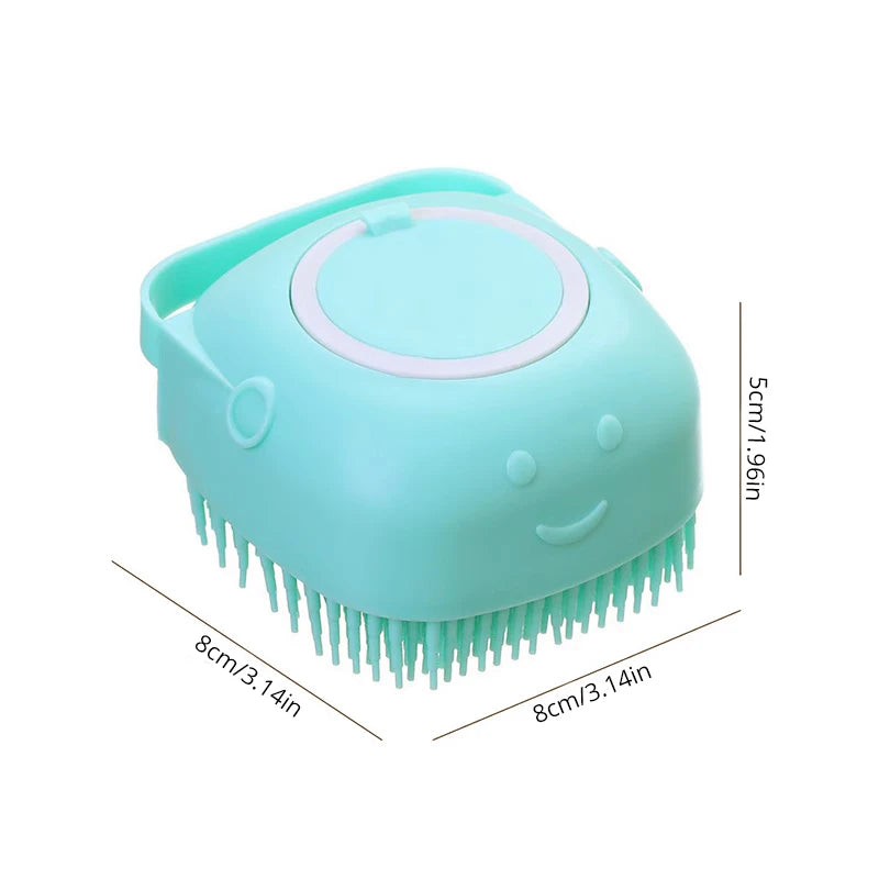 Silicone Pet Bathing Brush Gentle Grooming for Pets