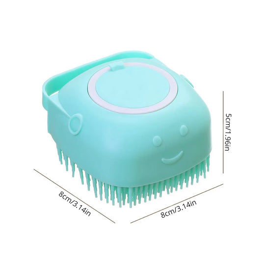 Silicone Pet Bathing Brush Gentle Grooming for Pets